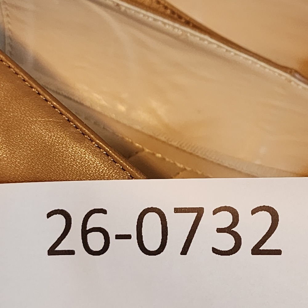 Adrienne Vittadini Palmer‎ Wedge Pumps 8.5M Womens Tan Beige Minimalist Neutral - Picture 14 of 14
